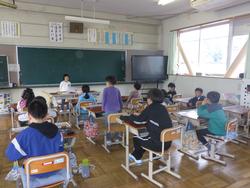 スピーチの質問をしている