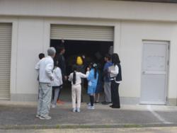 体躯倉庫の開閉の練習