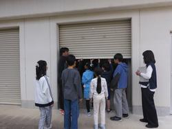 倉庫の開閉の練習