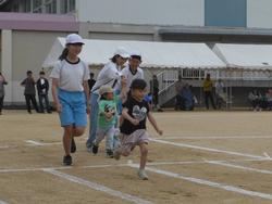就学前児童のかけっこ