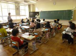 2年1組の授業の様子