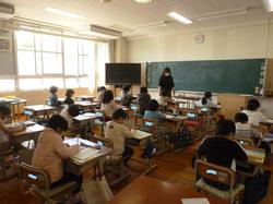 2年1組の授業の様子