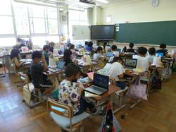 2年1組の授業の様子