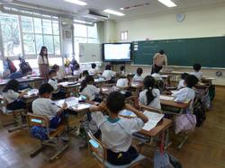 2年1組の授業の様子