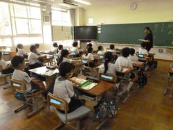 2年1組の授業の様子