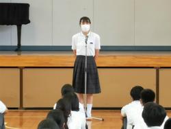 生徒会長激励のことば