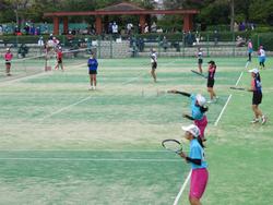 県中学校ソフトテニス新人大会