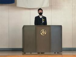 新生徒会長の決意のことば