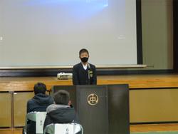 生徒会による学校紹介