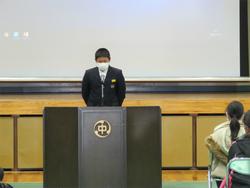 生徒会による学校紹介