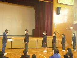 学年集会(1年生)