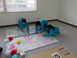 体育館の清掃・式場準備