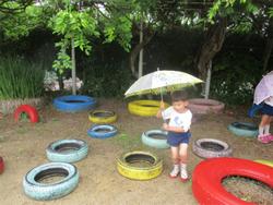 雨のお散歩