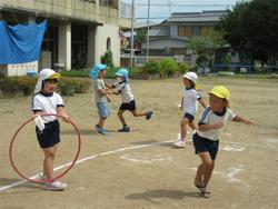フープでも遊んでいます