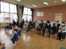 保護者の皆様に見守られて