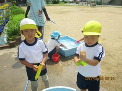 水遊び