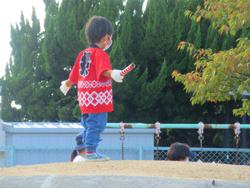 小さなお友達も・・・一緒に参加してくれました