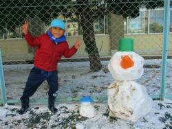 雪だるま出来たよ