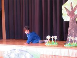 山から下りてきたキツネです