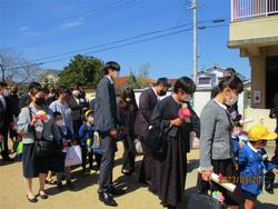 幼稚園さようならです