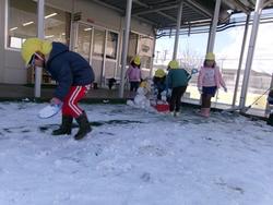 雪だるま完成