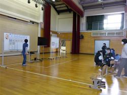 小学部の予定の確認の様子