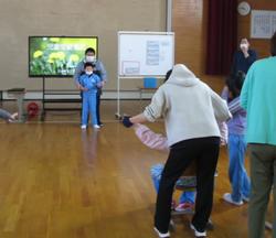 小学部の挨拶の様子