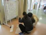 中学部　ぞうきん掃除