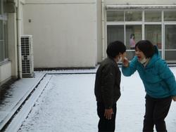 初めての雪