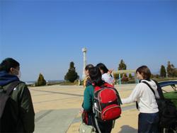 帰っていく様子