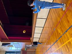 パス練習をする